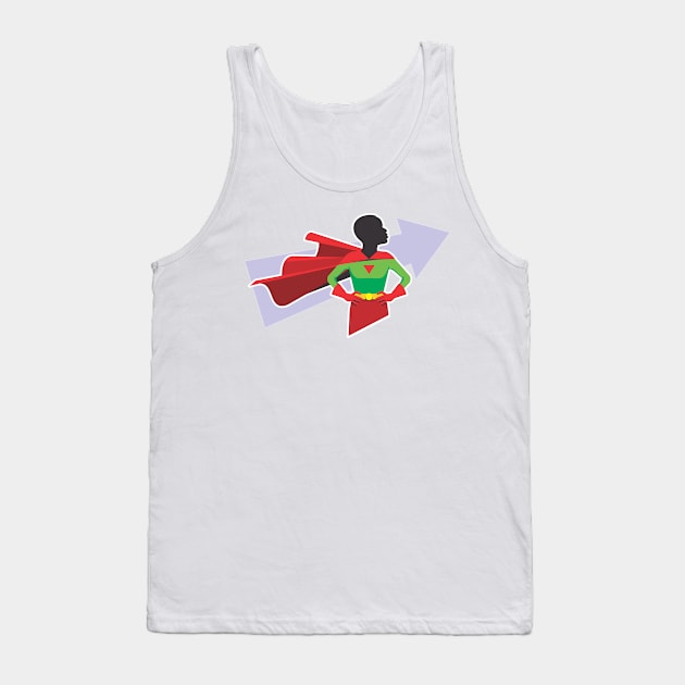 Young Superhero - Comic Book Tank Top by Vector-Artist